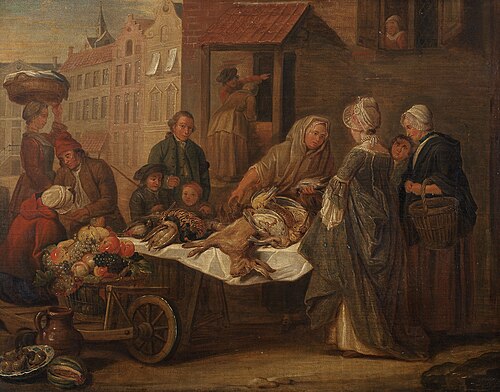 The Market, 1770, Philippe Lambert Spruyt