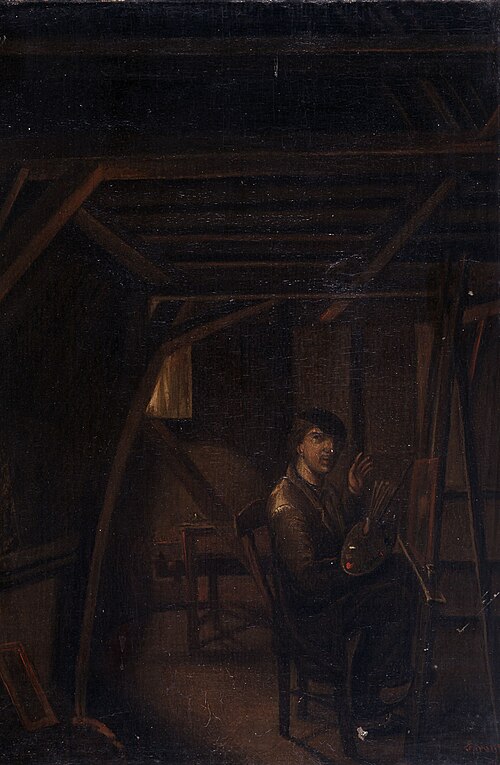 The Artist in his Studio, 1778, Philippe Lambert Spruyt