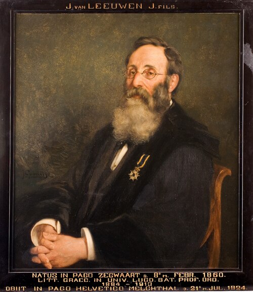 Portret van Jan van Leeuwen, hoogleraar Griekse Taal- en Letterkunde te Leiden, 1801, Johan Gabriëlse