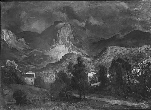 Landschaft bei Füssen, 1924, Lothar Bechstein