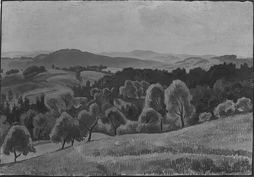 Hügellandschaft, 1910, Lothar Bechstein