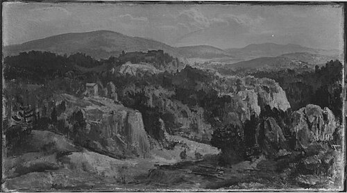 Romantische Landschaft, 1910, Lothar Bechstein
