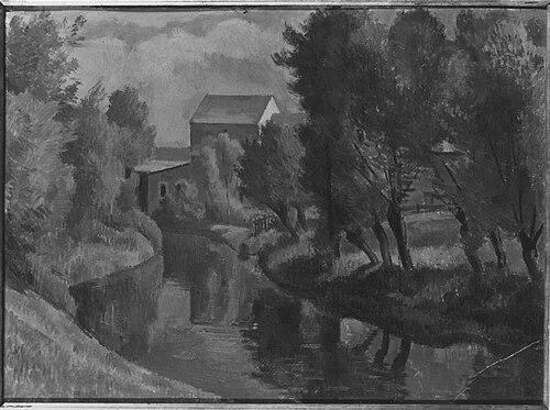Weiden am Bach, 1910, Lothar Bechstein