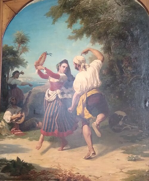Une Danse, souvenir d'Espagne, 1844, Charles Porion
