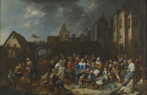 Village fête, 1670, Gillis van Tilborch