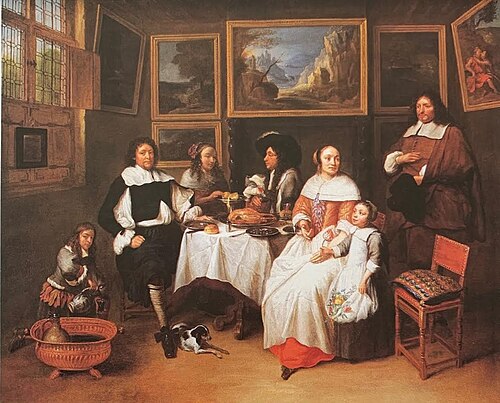 A Flemish family, 1640, Gillis van Tilborch
