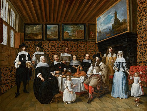 Portrait de famille, 1665, Gillis van Tilborch