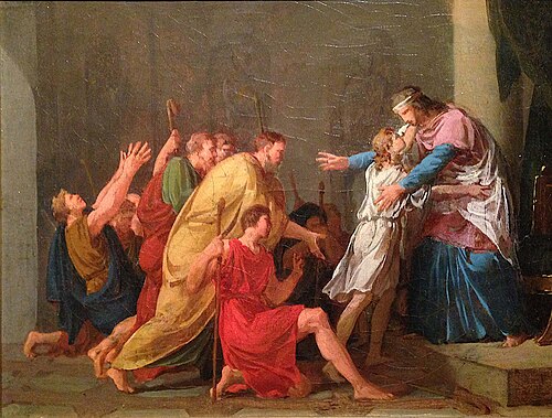 Joseph reconnu par ses frères, 1789, Louis-André-Gabriel Bouchet