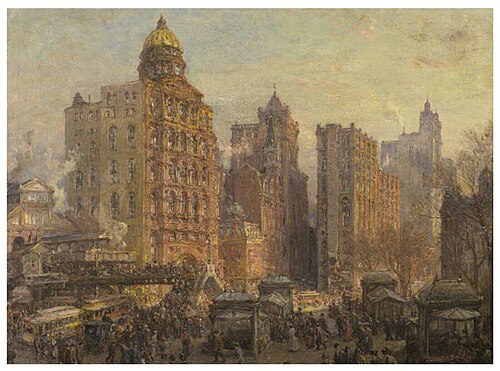The Rush Hour, 1906, Colin Campbell Cooper