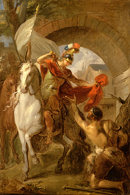 Saint Martin Sharing his Coat with a Beggar, 1737, Louis Galloche