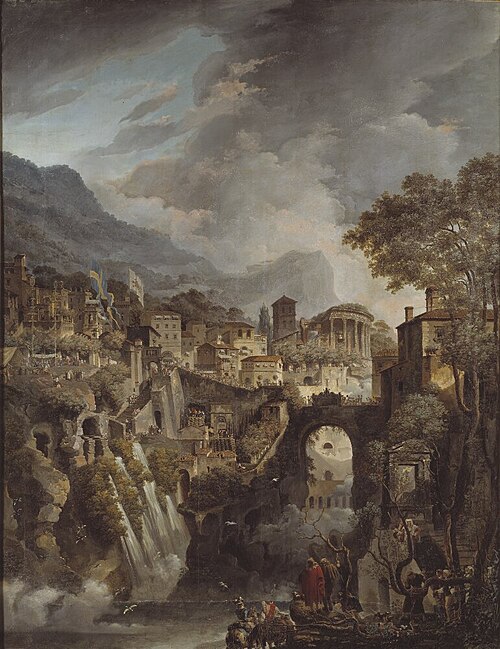 Gustav III:s besök i Tivoli 1784, , Louis-Jean Desprez