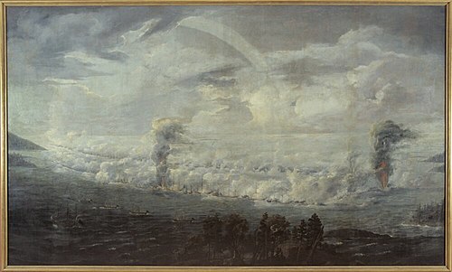 Slaget vid Svensksund. den 9 juli 1790, , Louis-Jean Desprez