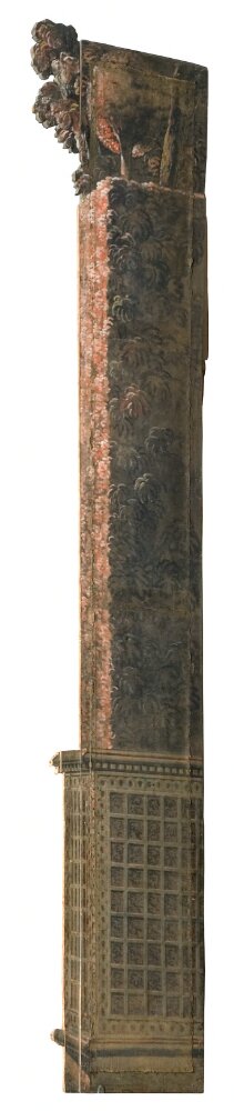 Kuliss till "Trägård till Christina", 10 delar: Kuliss för vänstra delen av scenen, del av häck, 1785, Louis-Jean Desprez