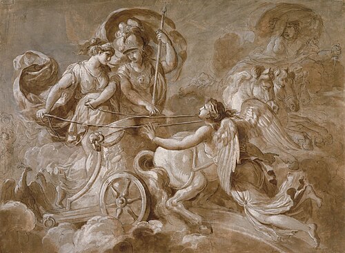 Iris Approaching Athena and Hera, 1780, Louis Jean François Lagrenée