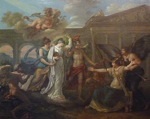 Allégorie de la France accueillant la Paix, 1745, Louis Jean François Lagrenée
