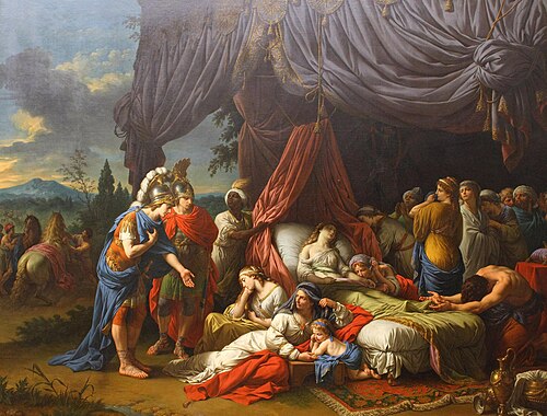 La mort de la femme de Darius, 1785, Louis Jean François Lagrenée