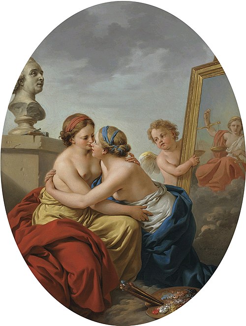 L'Union de la Sculpture et de la Peinture, 1768, Louis Jean François Lagrenée