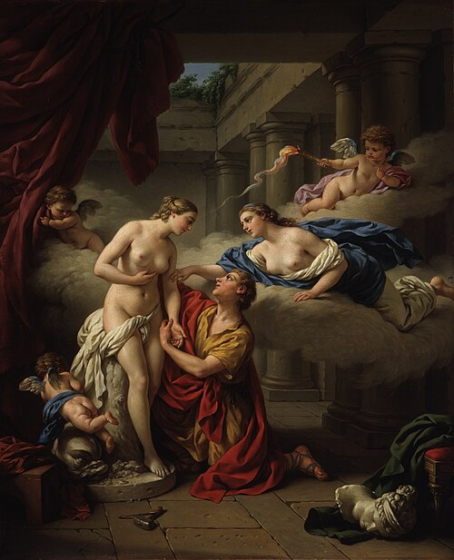 Pygmalion and his statue, 1777, Louis Jean François Lagrenée