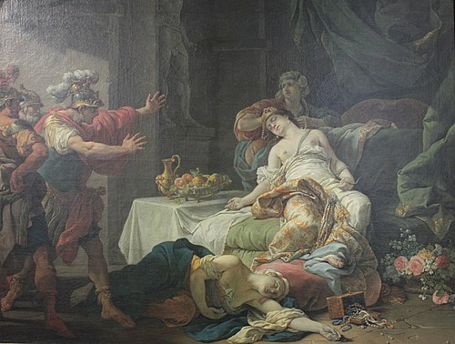 Cléopâtre expirante, 1755, Louis Jean François Lagrenée