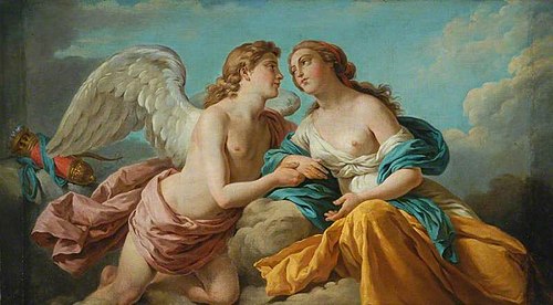 Cupid and Psyche, Allegory of the Five Senses, 1763, Louis Jean François Lagrenée