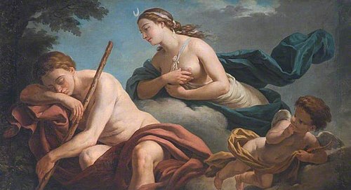 Diana and Endymion, Allegory of Fidelity, 1763, Louis Jean François Lagrenée
