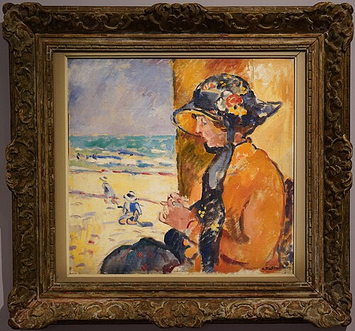 Femme et enfants au bord de la mer, 1916, Louis Valtat