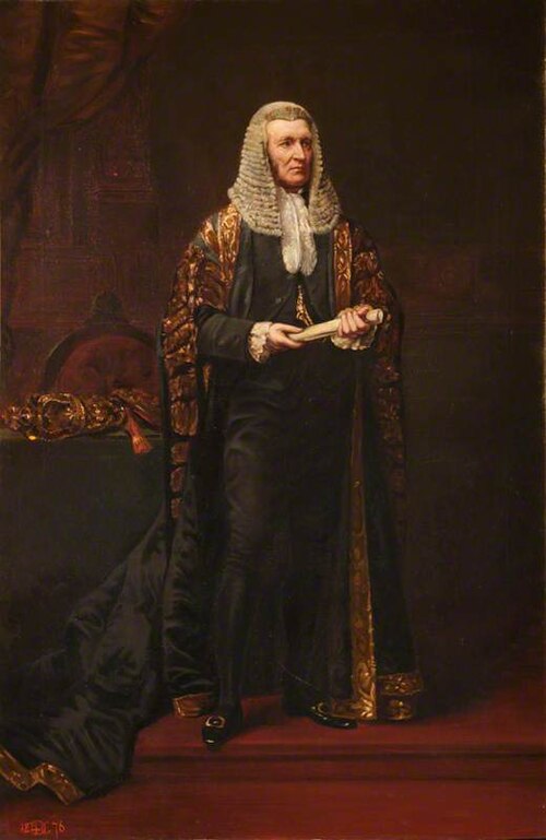 The Right Hon. Hugh McCalmont Cairns, 1st Earl Cairns, PC, QC, DCL, MP (1819-1885), 1876, Lowes Cato Dickinson
