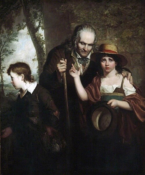 Blind Howard and His Grandchildren, 1819, Alexander Mosses