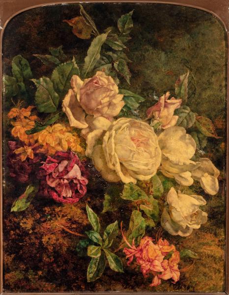 Wall Flowers, etc., 1860, Annie Feray Mutrie