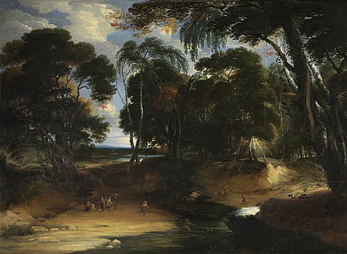 Paysage boisé avec gué, 1626, Lucas Achtschellinck