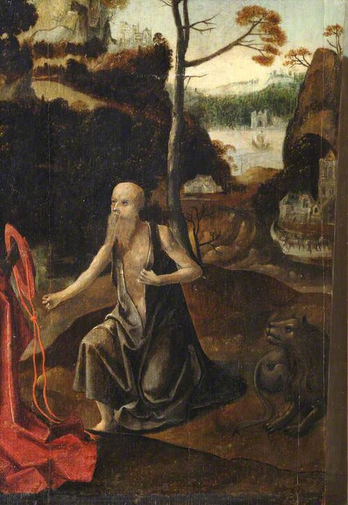 Saint Jerome in the Wilderness, , Lucas Gassel