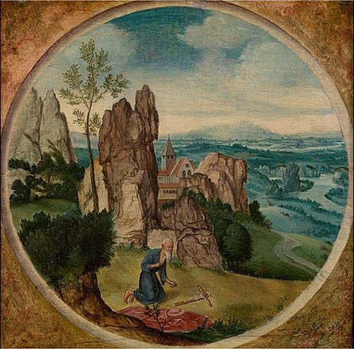 Saint Jerome in a Landscape, 1550, Lucas Gassel