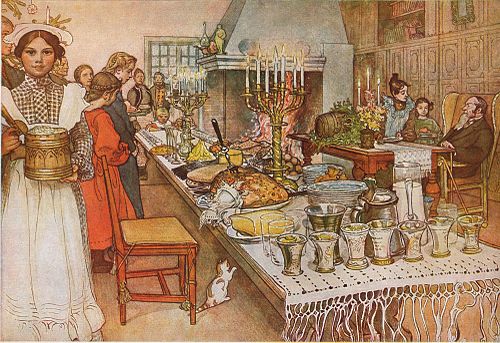 Réveillon de Noël, 1904, Carl Larsson