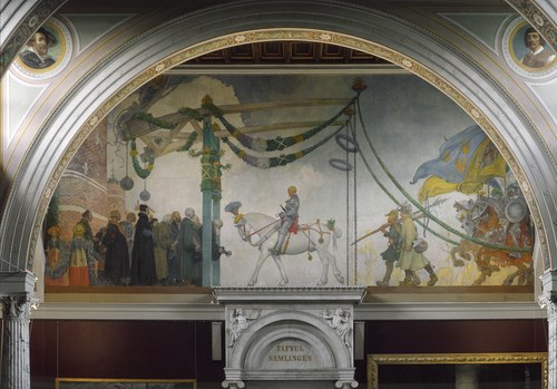 Entrée solennelle de Gustav Vasa à Stockholm 1523, 1908, Carl Larsson