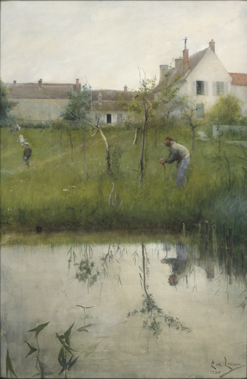 Le Vieil Homme et l'arbuste, 1883, Carl Larsson