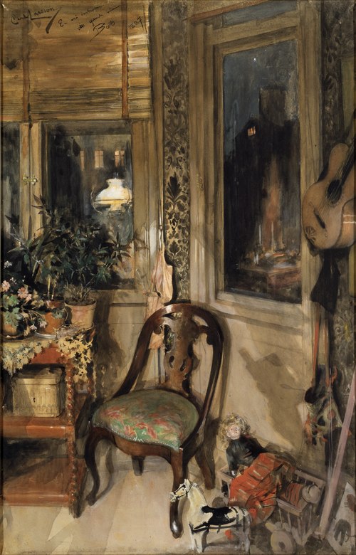 Toys in the Corner, , Carl Larsson