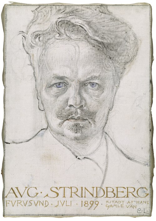 The Author August Strindberg, 1899, Carl Larsson