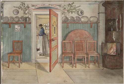 Old Anna. From A Home (26 watercolours), 1899, Carl Larsson