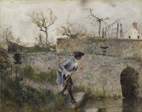 A Bite!, 1885, Carl Larsson