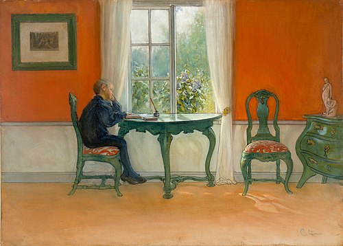 Ehtoja luetaan, , Carl Larsson