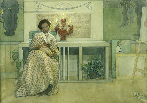 After the prom, 1908, Carl Larsson