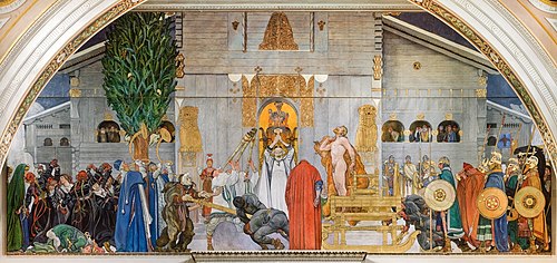 Midvinterblot, 1915, Carl Larsson