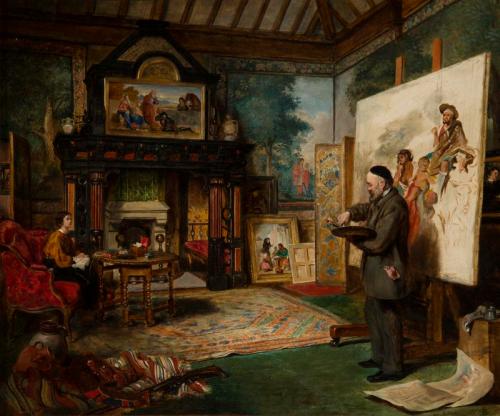 John Phillip in his Studio, 1863, John Ballantyne