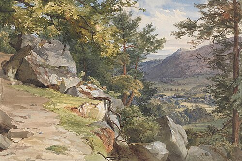 View from Craig-y-Barns, Dunkeld, Looking South, 1855, John Henry Mole