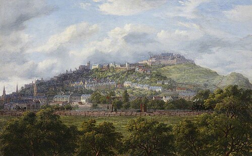 A View of Stirling from the Railway, 1852, Kenneth Macleay