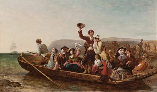 the parting day "Good Heaven! what sorrows gloom'd that parting day etc" Goldsmith, 1852, Thomas Falcon Marshall