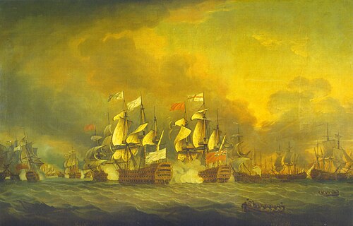 The Battle of the Saints, 12 April 1782, 1782, Thomas Mitchell
