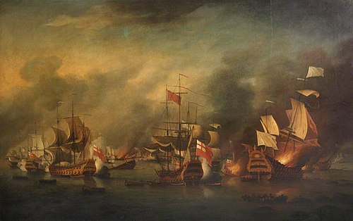 The Battle of La Hogue, 23 May 1692, 1779, Thomas Mitchell