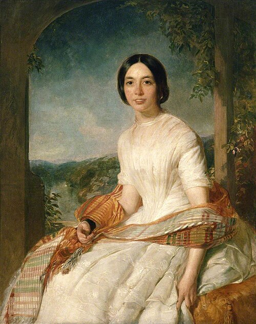 Portrait of a Sister of Samuel Cousins, 1852, Thomas Mogford