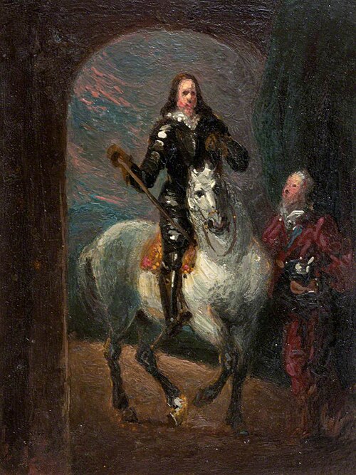 Album: Copies of Old Masters and other Paintings (no.2, p.5) (copy of 'Charles I with M. de St Antoi, , William Nicholson